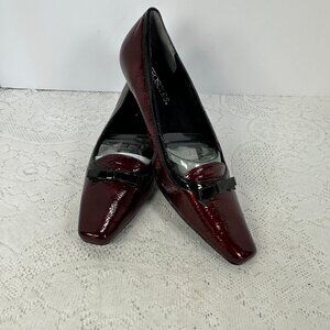 Women's Heels, Aerosoles Ruby Red Patent Leather Heels, Size 7 M